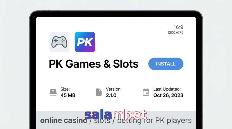 Game list for Salambet gameapk section